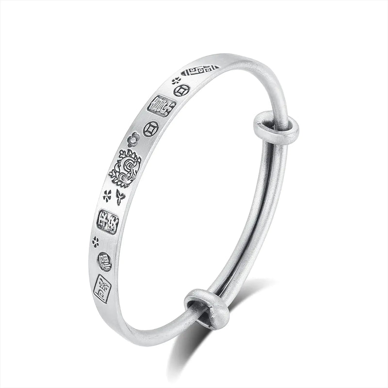 "DRAGON" Sterling Silver Ornamental Bracelet