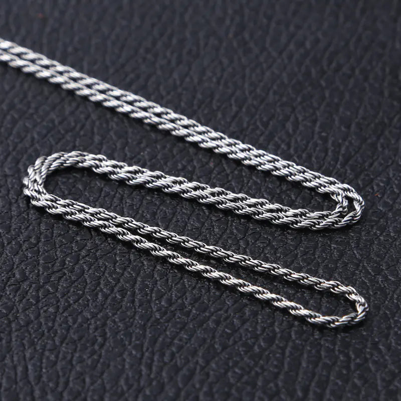 "Rope Chain" Sterling Silver Necklace