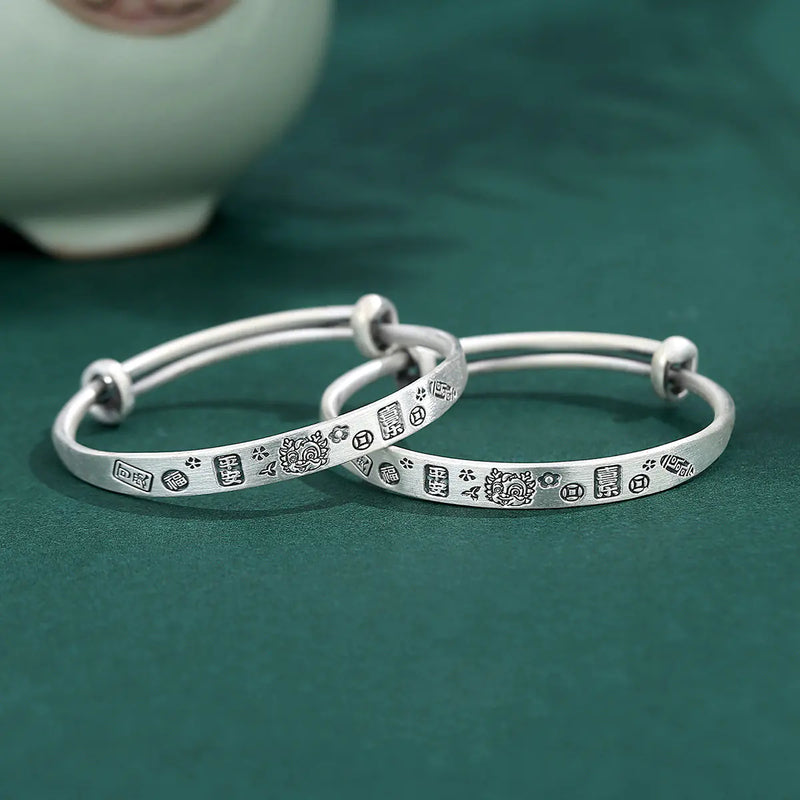 "DRAGON" Sterling Silver Ornamental Bracelet